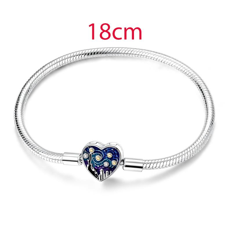 Original 925 Sterling Silver Charms Painter Bead Starry Sky Paint Palette Pendant Fit Original Bracelets For Women DIY Gift
