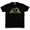 Zombie Heart T Shirt Living Dead The Walking Fun Smile Zombies Brain Eater Love