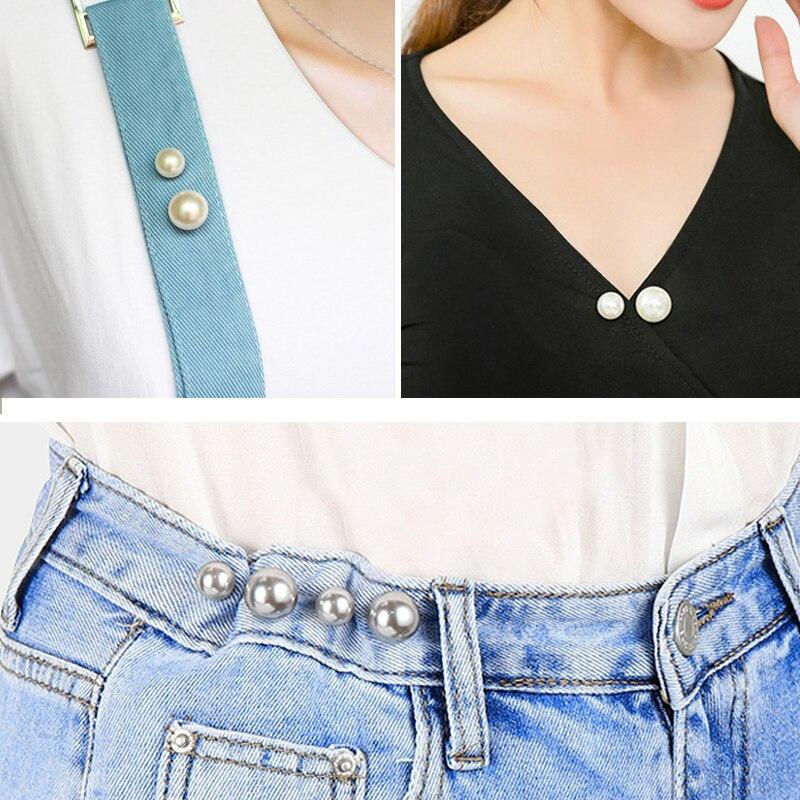 3 шт./компл., женская модная затягивающаяся булавка на поясе, броши с двойным жемчугом, металлическая брошь на лацкане, шпильки, свитер, рубашка, кардиган, брошь
