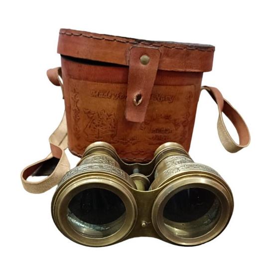 Винтажный латунный бинокль с тиснением, подзорные трубы, морской бинокль, оперные очки, пасхальный подарок, день святого валентина, день рождения, домашний декор