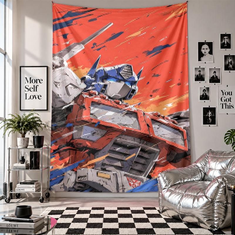 Wall TapestryTransformers Art Hanging Cloth Decorative Background Cover for Room Decoration