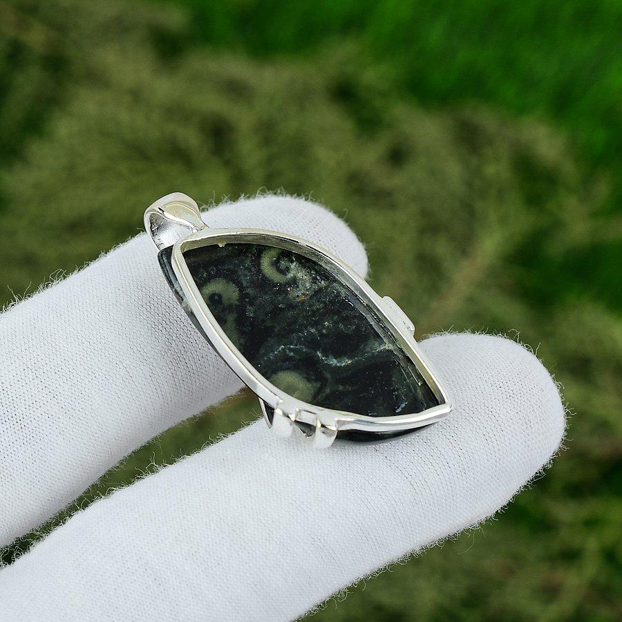 День сестер Распродажа Натуральный Камбаба Яшма Свадьба Дочь Новый Кулон Серебро 925