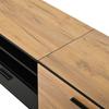 180*32.5*50cm TV Cabinet, TV Console with 3 Cabinets and 1 Drawer, TV Stand with 5 Support Legs, Suitable for 80-Inch Living Room Cabinets