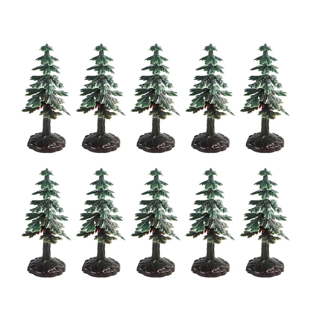 Миниатюрная рождественская елка Высокая симуляция Модель искусственной рождественской елки Украшение для торта на день рождения для