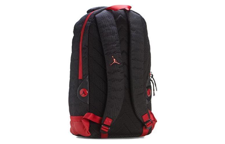 Jordan Полиэстеровый Баскетбольный Рюкзак Унисекс Черно-Красный 9A1898-KR5