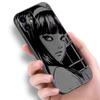 Чехол с изображением аниме Junji Ito Tees Horror для Apple iPhone 14 13 12 Mini 11 Pro Max 7 8 XR X XS 7 8 Plus SE 2020 2022, черный чехол