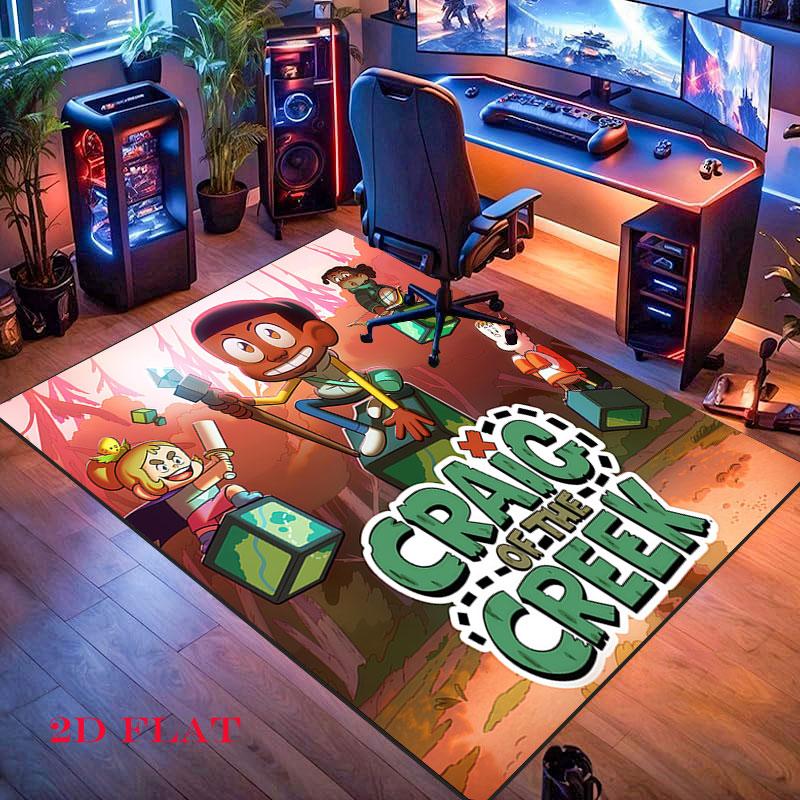 Creek Fun Carpet Rug for Living Room Bedroom Home Sofa Decoration,Kids play Nonslip Floor Mat