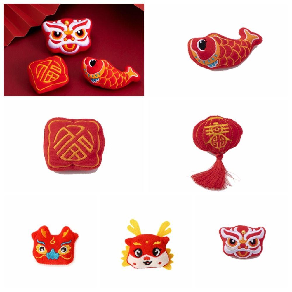 Lucky Spring Festival Pin Cute Chinese Style Pin Kawaii Lion Dance Brooch Spring Festival