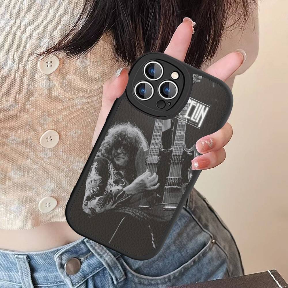 Band L-Led Z-Zeppelin Phone Case For IPhone 16 15 14 11 12 13 Pro Max Plus Back Leather Shell
