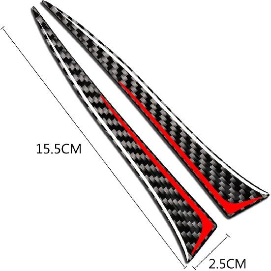 2 шт. Зеркало заднего вида для предотвращения столкновений, наклейка с защитой от царапин, защитная пленка для зеркала заднего вида из углеродного волокна, полоска для защиты от натирания, наклейка для Lexus ES250