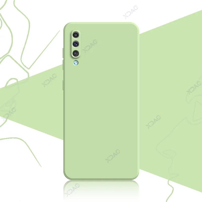 Роскошные модные милые чехлы для Samsung Galaxy A50 A50S A30S 360 Мягкий квадратный жидкий силиконовый защитный чехол для телефона SamsungA50