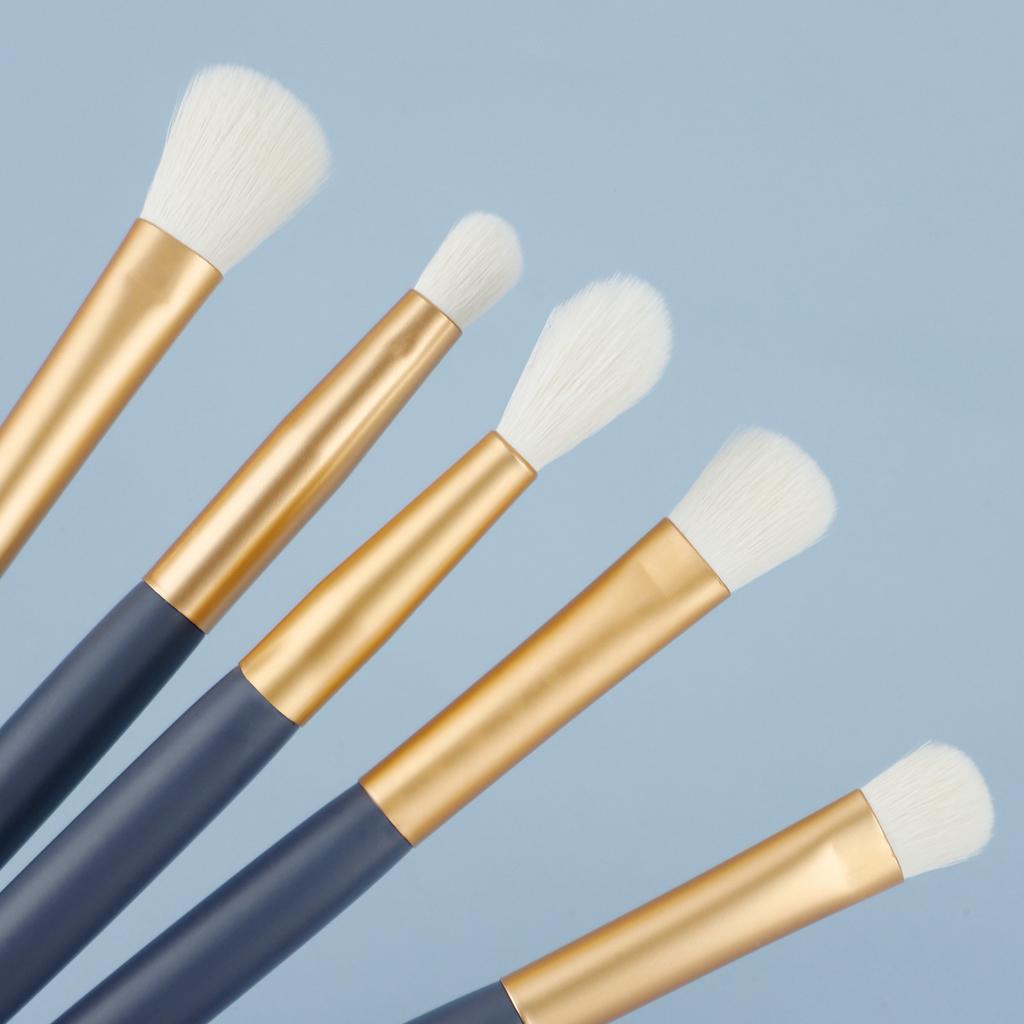 New 5 eye brush set, double-head eyelash curl makeup brush eyeshadow brush portable travel beauty makeup tool