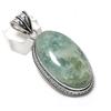 Aquamarine Gemstone Handmade 925 Sterling Silver Jewelry Pendant 2.29" O7Z01