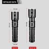 Мощный фонарик XHP 360 LED Фонарик с высокой яркостью 900000 лм Фонари с зумом Фонарь с аккумулятором Водонепроницаемые фонари