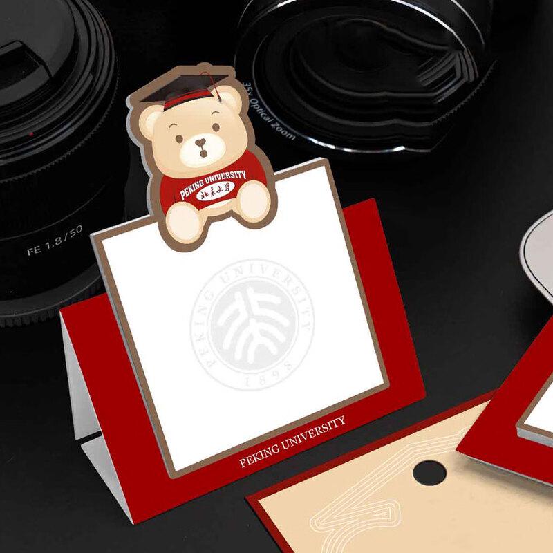 Peking University Small Bear Standing Sticky Notes