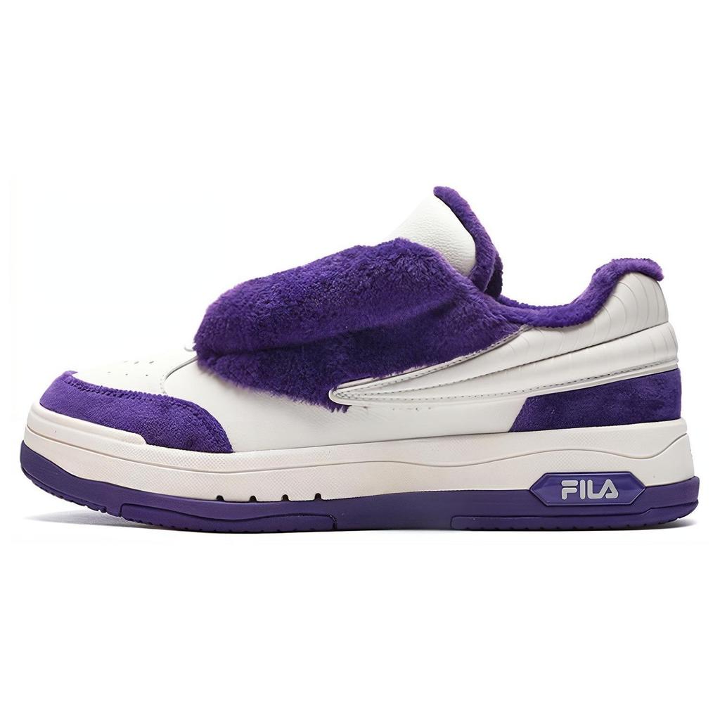 Fila Танцевальная обувь Кожаные низкие кроссовки Женские кроссовки Белые Фиолетовые F12W244205FWW