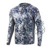 Summer HUK Men's Long Sleeve Sunscreen Hooded Fishing Suit Taiwan Fishing Sea Fishing Boat Fishing Luya Fishing Suit Customization