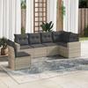 VidaXL Garden Lounge Set with Cushions 6 Pcs, Sofas with Adjustable Feet, Outdoor Furniture Set Patio Terrace, 3219022