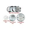 7Pcs front and rear car logos hub center cover steering wheel sticker For BMW F48 E60 G23 F16 E36 X5F25 G38 F06 F22 E93 E46 G31