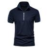 Men's Polo Shirt Short Sleeve Summer Lapel Casual Men's Solid Color Top