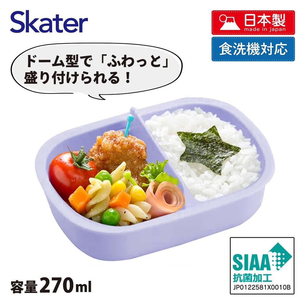 Skater Lunch Small Single Dome Softly Fills Made in Sanrio Kuromi Ushiro Shiro QAF1AG Kids' Box, Size, Tier, 270ml, Shape, Kids' Lunch, Antibacterial,