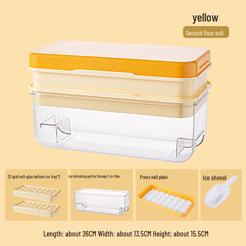 Лоток для льда Soft-Press: Легко извлекаемый, пищевой материал, большая емкость для хранения льда