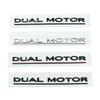 3D ABS Logo DUAL Motor SPACEX Letters Nameplate Car Emblem Rear Trunk Badge Decal Sticker For Tesla Model 3 Y S X Accessories