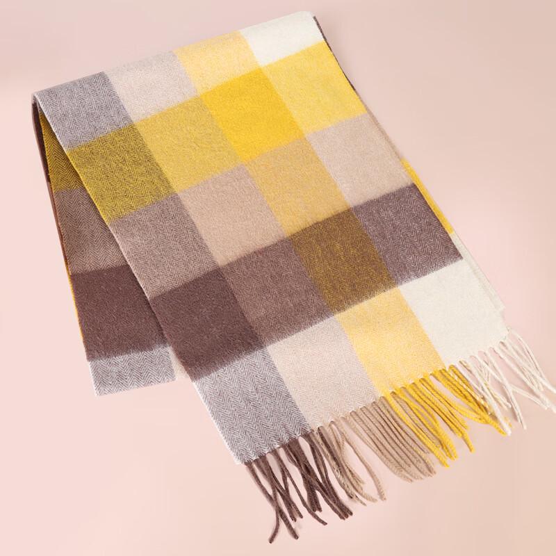 Aisi Yalan Yage 100% Wool Plaid Scarf