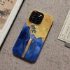 Изысканный сине-золотой китайский пейзаж Чехол для телефона iPhone 17 16 15 14 11 12 13 Pro Max Air Plus Задняя крышка