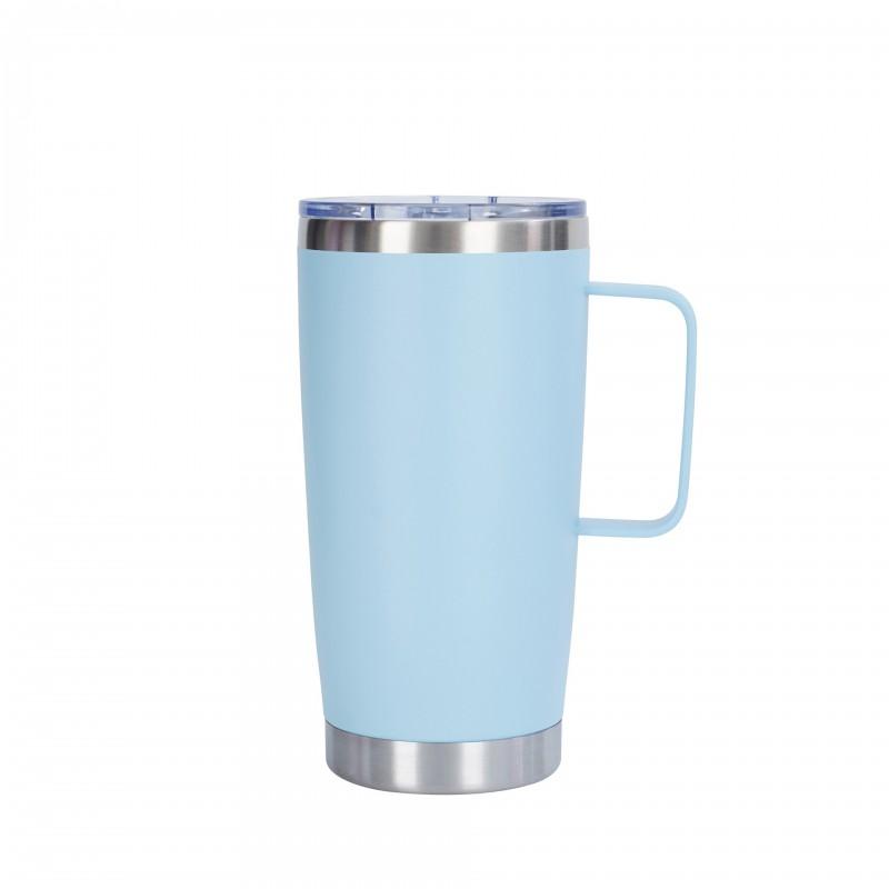 20oz Stainless Steel Travel Mug With Handle Vacuum Insulated Cup Car Home Office Men Women