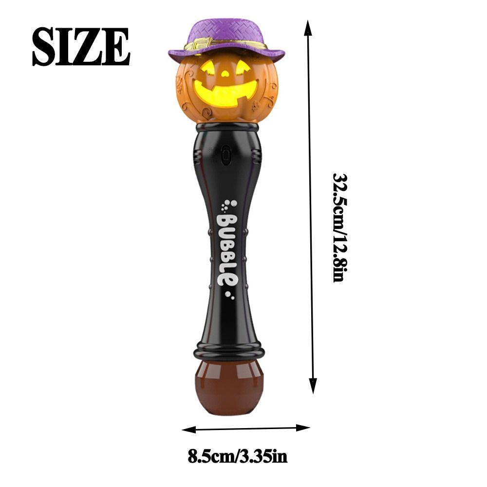 Creative Pumpkin Bubble Machine Light Up Bubble Blowing Toys Gifts Soap Water Launcher Party