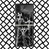 Giraffe Animal Phone Case For Samsung Z Flip 7 6 5 4 3 Galaxy ZFLIP7 ZFlip6 5G Flip5 Flip4 Flip3 5g Black Hard Cover
