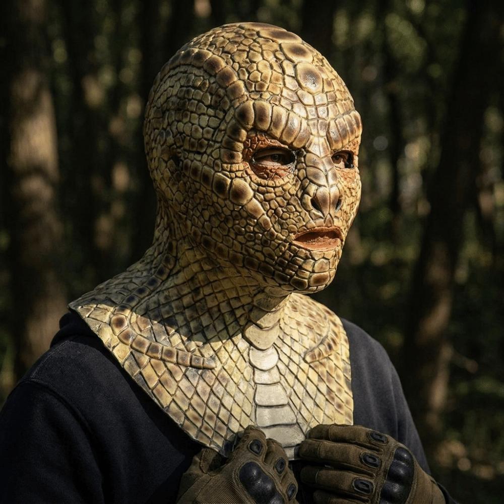 Scary Snake Monster Mask Realistic Halloween Cosplay Party Mask Full Face Mask Theme Party