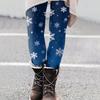 Women's Christmas Print Slim Fit Elastic Yoga Casual Pants