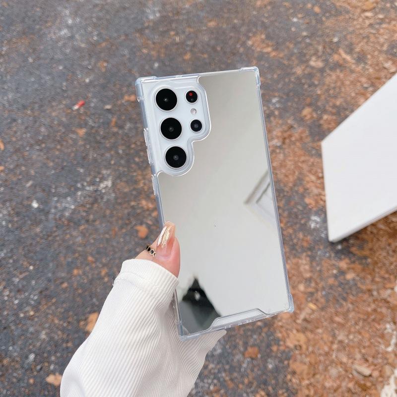 Зеркальный чехол с защитой от падения по углам для Samsung S11Uilte, прозрачная боковая часть, мягкий корпус, стильный и простой, S11/S11/A11S
