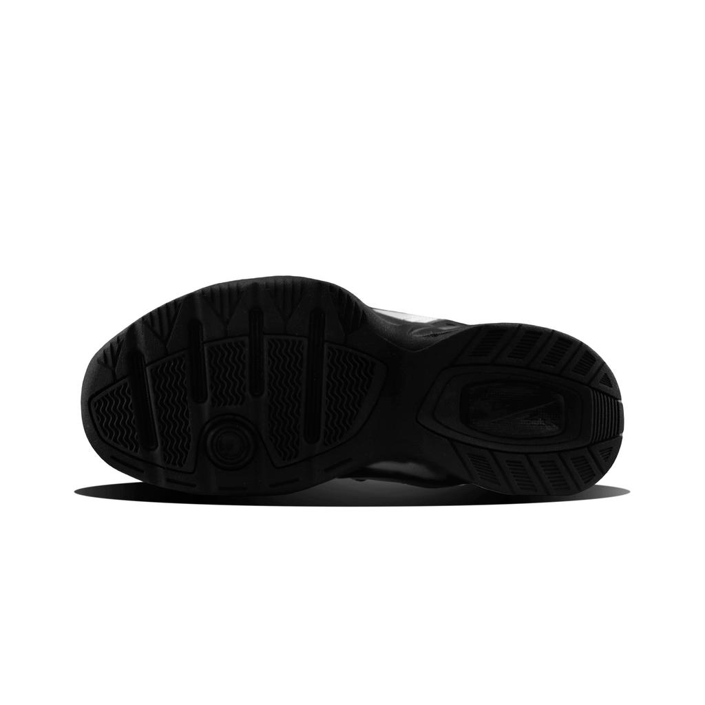Nike Air Monarch 4 Устойчивые к скольжению, Износостойкие, Легкие Низкие Кроссовки-платформы Унисекс Черный Серебристый 415445-001(Команда129-)