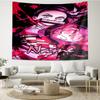 Custom Name Demon Slayer Print Tapestry, Backdrop, Easy Setup, Ideal for Bedroom, Office & Living Room, with Aesthetic Wall Hanging Decor.