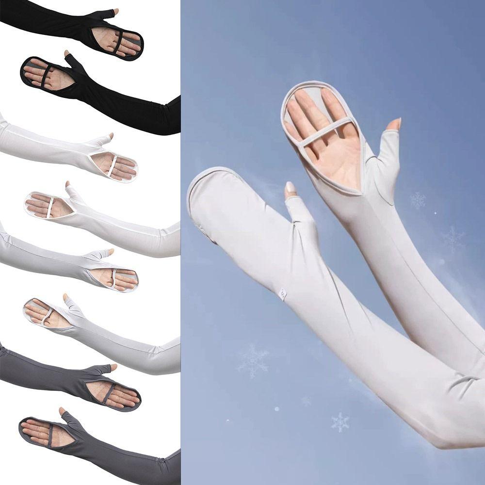 Breathable Ice Silk Arm Sleeves Sun Protection Arm Cover Men Women Basketball Running
