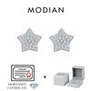 MODIAN D Shinning Moissanite 925 Silver Cute Stars Stud Earrings For Women Daily Party Fine Jewelry Accessories