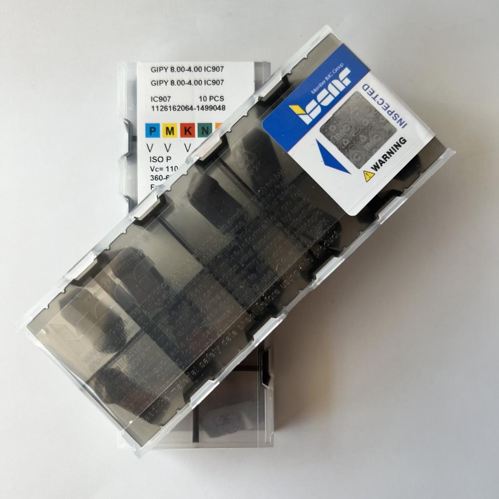 ISCAR / GIPY8.00-4.00 IC907 / Industrial indexable carbide inserts 10 Pcs