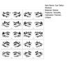 10 Sheets Halloween Spider Eye Tattoo Stickers Face Temporary Tattoos DIY Bat Skull Spider Web Pattern Scary Eye Shadow Stickers for Adult Kids