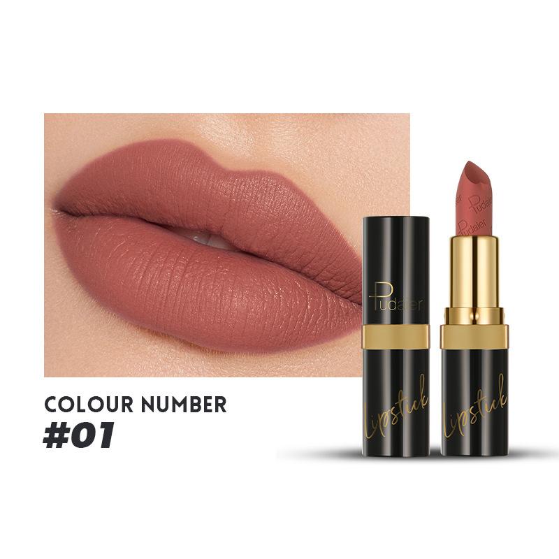 Матовая помада 10 цветов Velvet Non-stick Lip Glaze Высокопигментированный Стойкий блеск для губ Honey Lip Gloss