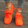 Autumn New Fashion Knit Sneakers for Women Mesh Breathable Platform Sports Shoes Plus Size Woman Lace Up Non Slip Running Shoes
