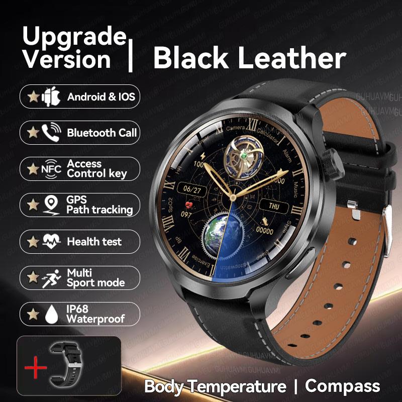 Новый бренд Глобальная версия Умные часы 1,85" AMOLED GPS-трек Bluetooth-звонок Аккумулятор 410 мАч NFC IP68 Водонепроницаемые Умные часы для мужчин