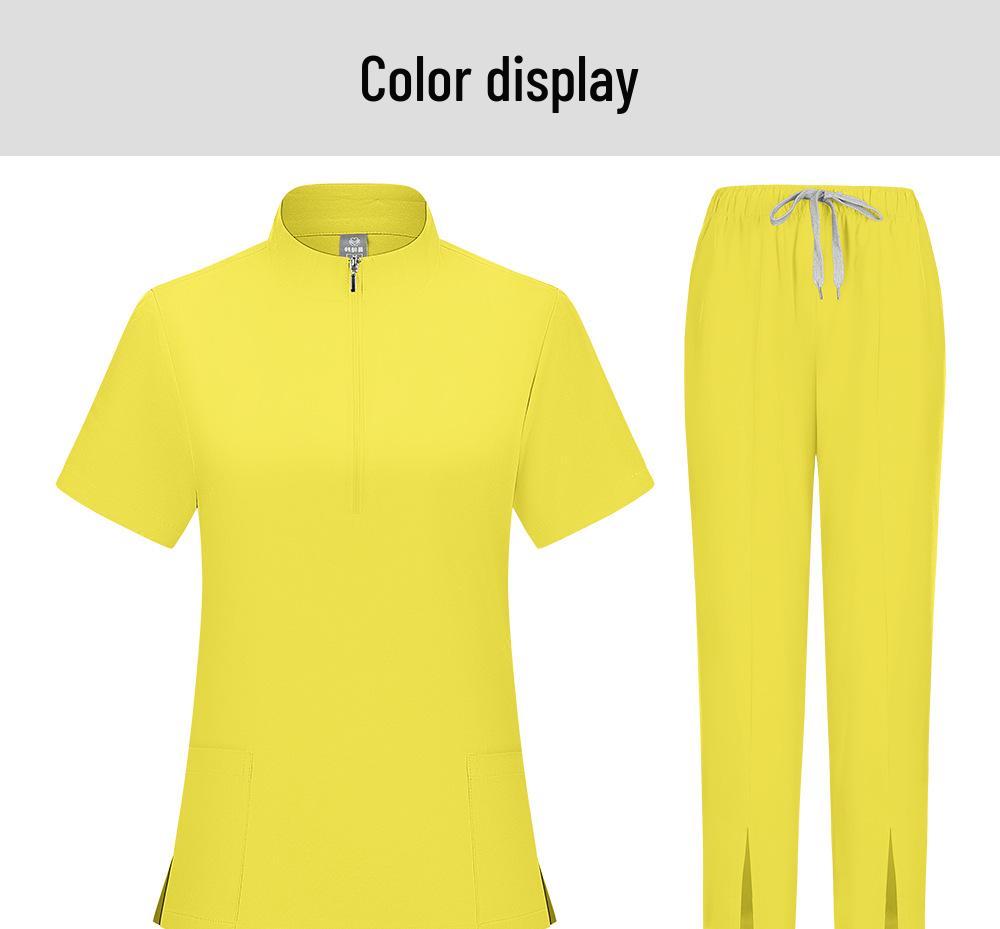 Унисекс медицинский костюм: Впитывающий пот, дышащий хирургический халат для медсестер и персонала стоматологической больницы.