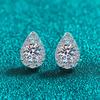 D Color 1cttw Sparkling Moissanite Stud Earrings for Women Engagement Birthday Gift Jewelry 100% 925 Sterling Silver
