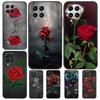 Rose Flower Floral Case For Samsung Galaxy M12 M22 M32 M52 M13 M23 M33 M53 M20 M21 M31 M51 M14 M34 M54 M30s
