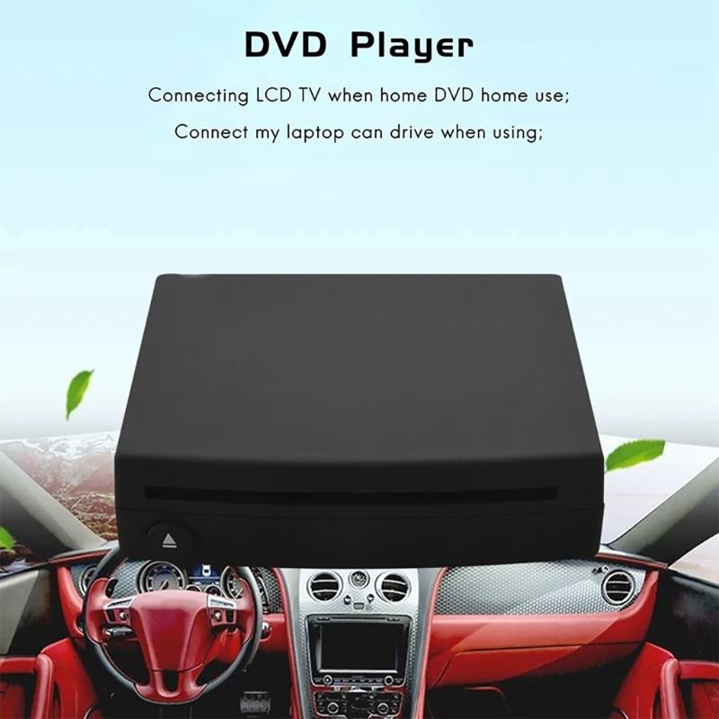 Car Radio DVD Player Disk Box External Stereo Interface USB Connection Laptop Navigation Multimedia MP5 Player Universal