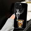 Кейс для iPhone 17 Air 16 16E 15 14 11 Pro Max с рисунком "Сигара Виски Лед" Мягкая Защитная Крышка для Телефона 12 13 Mini 7 SE 2020 8 Силикон Черный Ca