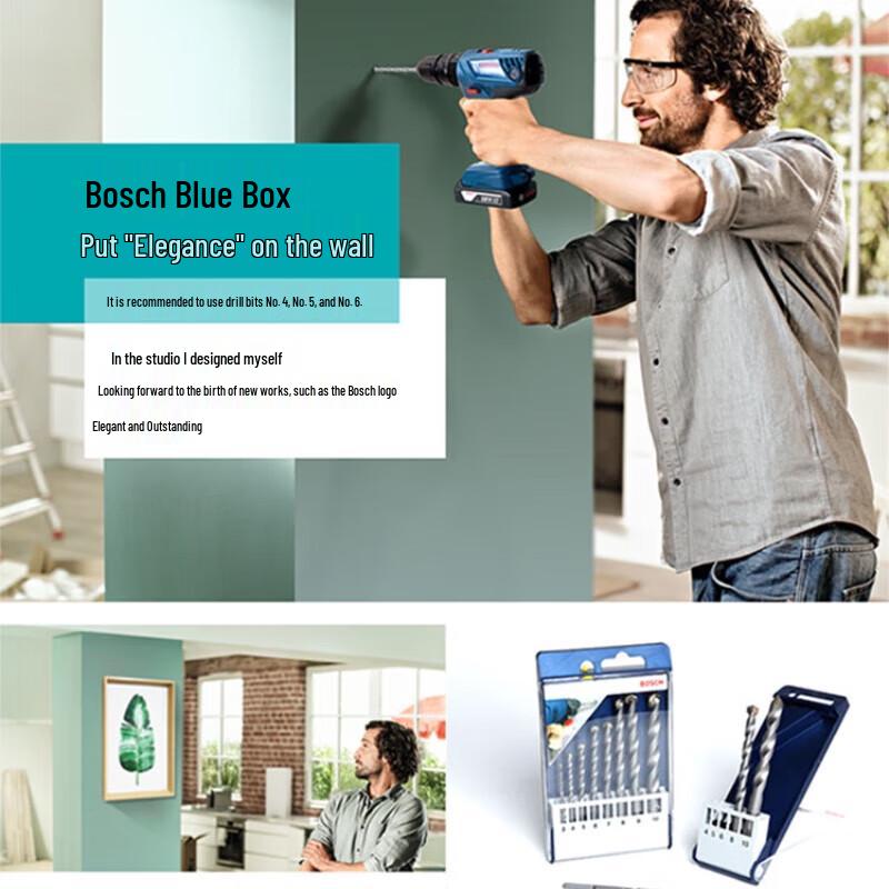 BOSCH Triangle Shank Impact Drill Bit Set CN plug (adapter included)